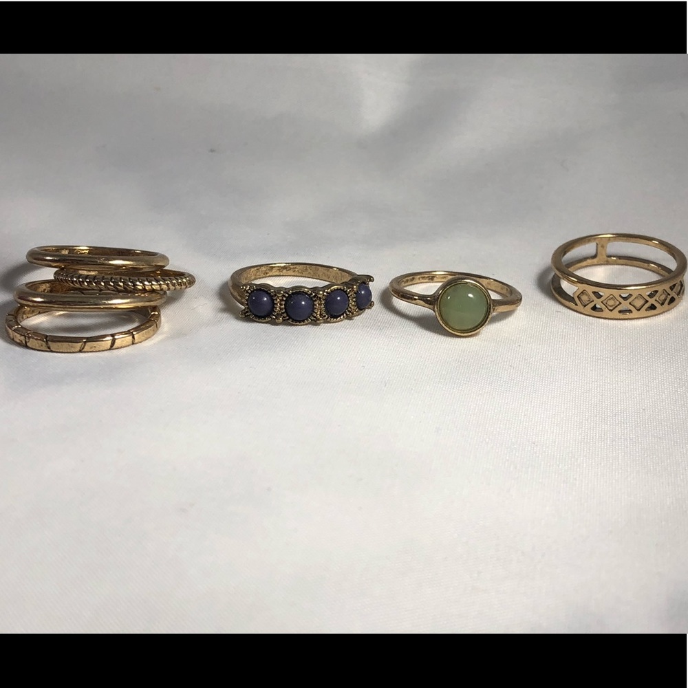 Target Faux Bronze Ring Set Size 7 - Includes 7